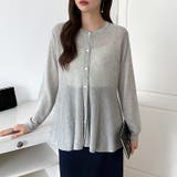 透け感でつくる、シアーペプラム シアーカーディガン ペプラムトップス | COCOMOMO | 詳細画像27