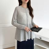 透け感でつくる、シアーペプラム シアーカーディガン ペプラムトップス | COCOMOMO | 詳細画像28