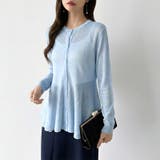 透け感でつくる、シアーペプラム シアーカーディガン ペプラムトップス | COCOMOMO | 詳細画像31