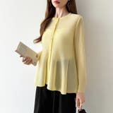 透け感でつくる、シアーペプラム シアーカーディガン ペプラムトップス | COCOMOMO | 詳細画像33 