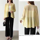 透け感でつくる、シアーペプラム シアーカーディガン ペプラムトップス | COCOMOMO | 詳細画像34 