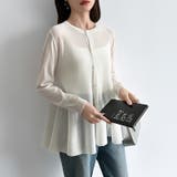 透け感でつくる、シアーペプラム シアーカーディガン ペプラムトップス | COCOMOMO | 詳細画像5