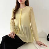 透け感でつくる、シアーペプラム シアーカーディガン ペプラムトップス | COCOMOMO | 詳細画像40 