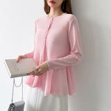 透け感でつくる、シアーペプラム シアーカーディガン ペプラムトップス | COCOMOMO | 詳細画像42 