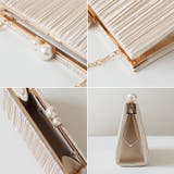 【プリーツ×大粒パールが映える】3wayパーティーバッグ クラッチバッグ パーテ… | COCOMOMO | 詳細画像22 