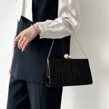 【プリーツ×大粒パールが映える】3wayパーティーバッグ クラッチバッグ パーテ… | COCOMOMO | 詳細画像6 