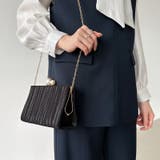 【プリーツ×大粒パールが映える】3wayパーティーバッグ クラッチバッグ パーテ… | COCOMOMO | 詳細画像7 