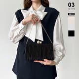 ブラック | 【プリーツ×大粒パールが映える】3wayパーティーバッグ クラッチバッグ パーテ… | COCOMOMO
