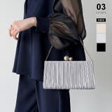 グレー | 【プリーツ×大粒パールが映える】3wayパーティーバッグ クラッチバッグ パーテ… | COCOMOMO