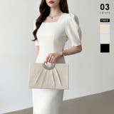 ベージュ | \袱紗もスマホもスッポリ! パーティーバッグ 結婚式バッグ | COCOMOMO