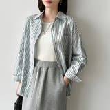 ちょうどいい抜け感。ダブルラインストライプシャツ ストライプシャツ シャツ | COCOMOMO | 詳細画像11