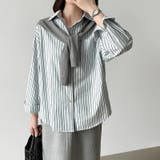 ちょうどいい抜け感。ダブルラインストライプシャツ ストライプシャツ シャツ | COCOMOMO | 詳細画像12