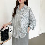 ちょうどいい抜け感。ダブルラインストライプシャツ ストライプシャツ シャツ | COCOMOMO | 詳細画像18
