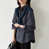 ちょうどいい抜け感。ダブルラインストライプシャツ ストライプシャツ シャツ | COCOMOMO | 詳細画像21