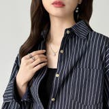 ちょうどいい抜け感。ダブルラインストライプシャツ ストライプシャツ シャツ | COCOMOMO | 詳細画像24