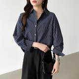 ちょうどいい抜け感。ダブルラインストライプシャツ ストライプシャツ シャツ | COCOMOMO | 詳細画像27