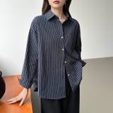 ちょうどいい抜け感。ダブルラインストライプシャツ ストライプシャツ シャツ | COCOMOMO | 詳細画像28