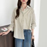 ちょうどいい抜け感。ダブルラインストライプシャツ ストライプシャツ シャツ | COCOMOMO | 詳細画像9