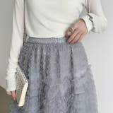 華やかさを味方にするティアードチュールスカート チュールスカート スカート | COCOMOMO | 詳細画像19