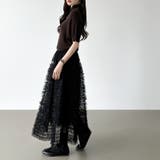 華やかさを味方にするティアードチュールスカート チュールスカート スカート | COCOMOMO | 詳細画像30