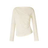 アシメギャザーオフショルトップス オフショルダー ワンショルダー | COCOMOMO | 詳細画像24