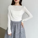 アシメギャザーオフショルトップス オフショルダー ワンショルダー | COCOMOMO | 詳細画像26