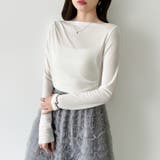 アシメギャザーオフショルトップス オフショルダー ワンショルダー | COCOMOMO | 詳細画像29