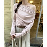 アシメギャザーオフショルトップス オフショルダー ワンショルダー | COCOMOMO | 詳細画像8