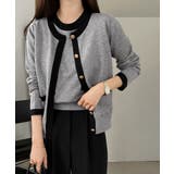 【オンオフ対応】配色サマーニットアンサンブル アンサンブル ニットカーディガン | COCOMOMO | 詳細画像5