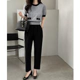 【オンオフ対応】配色サマーニットアンサンブル アンサンブル ニットカーディガン | COCOMOMO | 詳細画像6