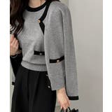 【オンオフ対応】配色サマーニットアンサンブル アンサンブル ニットカーディガン | COCOMOMO | 詳細画像9