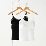 レーストリムカップ付きキャミソール レースキャミソール カップ付き | COCOMOMO | 詳細画像18