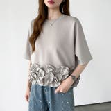 [どこから見ても大人可愛い]フリルドッキングトップス 裾フリル tシャツ | COCOMOMO | 詳細画像49 