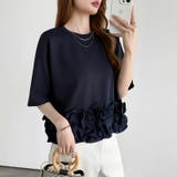 [どこから見ても大人可愛い]フリルドッキングトップス 裾フリル tシャツ | COCOMOMO | 詳細画像57 