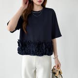 [どこから見ても大人可愛い]フリルドッキングトップス 裾フリル tシャツ | COCOMOMO | 詳細画像58 
