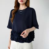[どこから見ても大人可愛い]フリルドッキングトップス 裾フリル tシャツ | COCOMOMO | 詳細画像59 