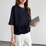 [どこから見ても大人可愛い]フリルドッキングトップス 裾フリル tシャツ | COCOMOMO | 詳細画像60 