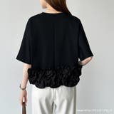 [どこから見ても大人可愛い]フリルドッキングトップス 裾フリル tシャツ | COCOMOMO | 詳細画像35 