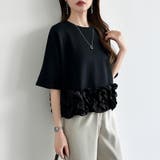 [どこから見ても大人可愛い]フリルドッキングトップス 裾フリル tシャツ | COCOMOMO | 詳細画像37 
