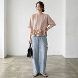 [どこから見ても大人可愛い]フリルドッキングトップス 裾フリル tシャツ | COCOMOMO | 詳細画像65 