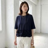[どこから見ても大人可愛い]フリルドッキングトップス 裾フリル tシャツ | COCOMOMO | 詳細画像55 