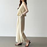 [一枚で旬顔レイヤード]ペプラムキャミセットアップ キャミソール セットアップ | COCOMOMO | 詳細画像14 