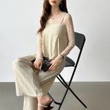 [一枚で旬顔レイヤード]ペプラムキャミセットアップ キャミソール セットアップ | COCOMOMO | 詳細画像19 