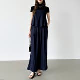 [一枚で旬顔レイヤード]ペプラムキャミセットアップ キャミソール セットアップ | COCOMOMO | 詳細画像2 