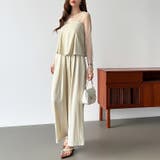 [一枚で旬顔レイヤード]ペプラムキャミセットアップ キャミソール セットアップ | COCOMOMO | 詳細画像22 