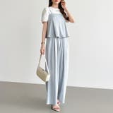 [一枚で旬顔レイヤード]ペプラムキャミセットアップ キャミソール セットアップ | COCOMOMO | 詳細画像26 