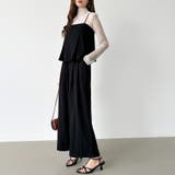 [一枚で旬顔レイヤード]ペプラムキャミセットアップ キャミソール セットアップ | COCOMOMO | 詳細画像37 