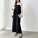 [一枚で旬顔レイヤード]ペプラムキャミセットアップ キャミソール セットアップ | COCOMOMO | 詳細画像41 