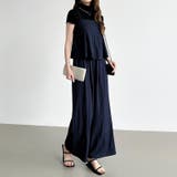 [一枚で旬顔レイヤード]ペプラムキャミセットアップ キャミソール セットアップ | COCOMOMO | 詳細画像5 