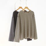 大人ラフが完成するボーダーロンT ボーダーカットソー ボーダーT | COCOMOMO | 詳細画像17
